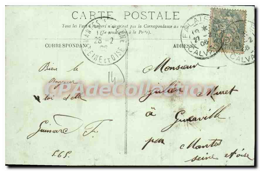 Falaise — Caserne Dumont-d'Urville — G. Jeannin phot.-éd.t. Falaise — Reverso