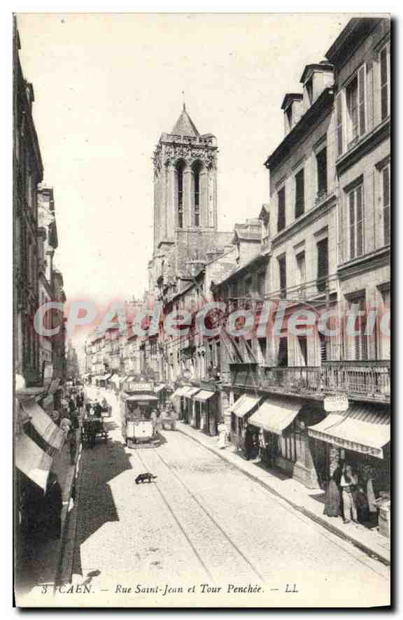 Caen — Rue Saint-Jean et Tour Penchée — LL