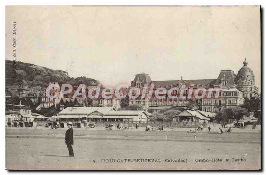 Houlgate-Beuzeval (Calvados) — Grand-Hôtel et Casino — édité par Dépoté, Caen