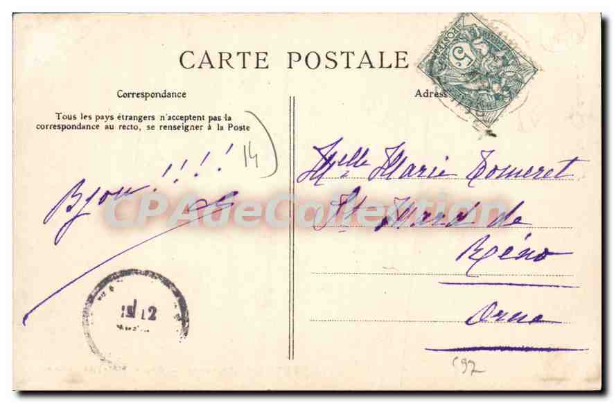 Houlgate-Beuzeval (Calvados) — Grand-Hôtel et Casino — édité par Dépoté, Caen — Achterkant