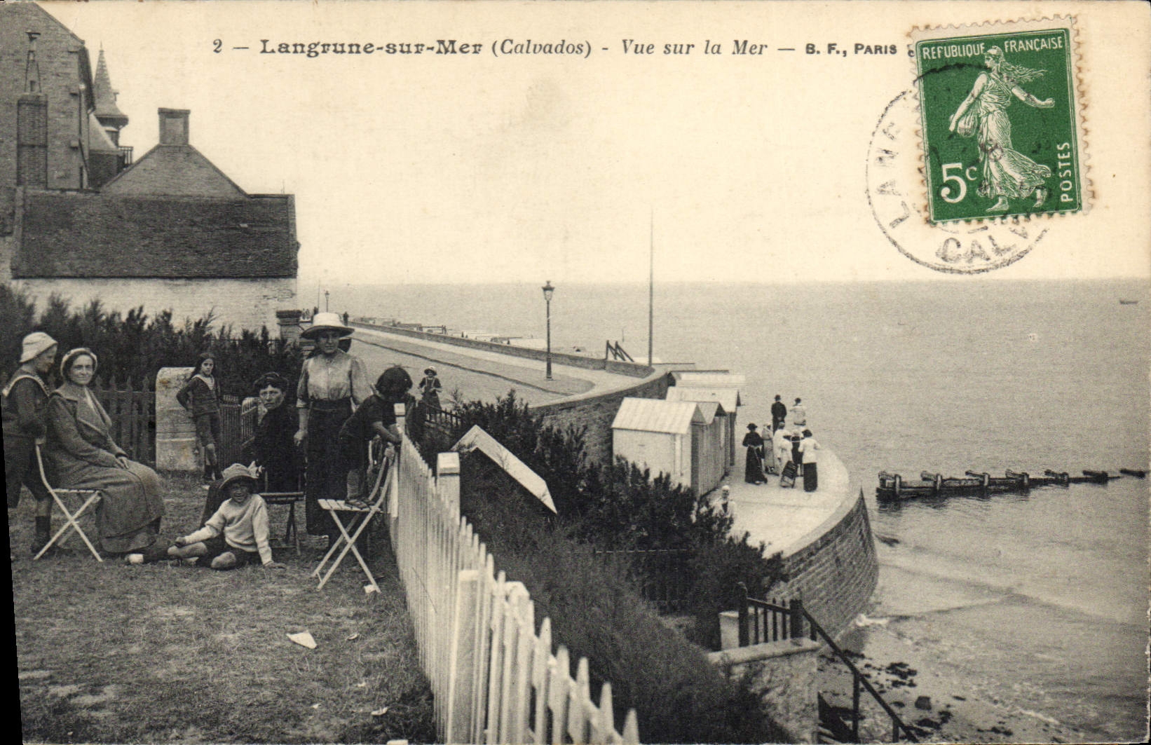 Langrune-sur-Mer (Calvados) — Vue sur la Mer — B.F., Paris