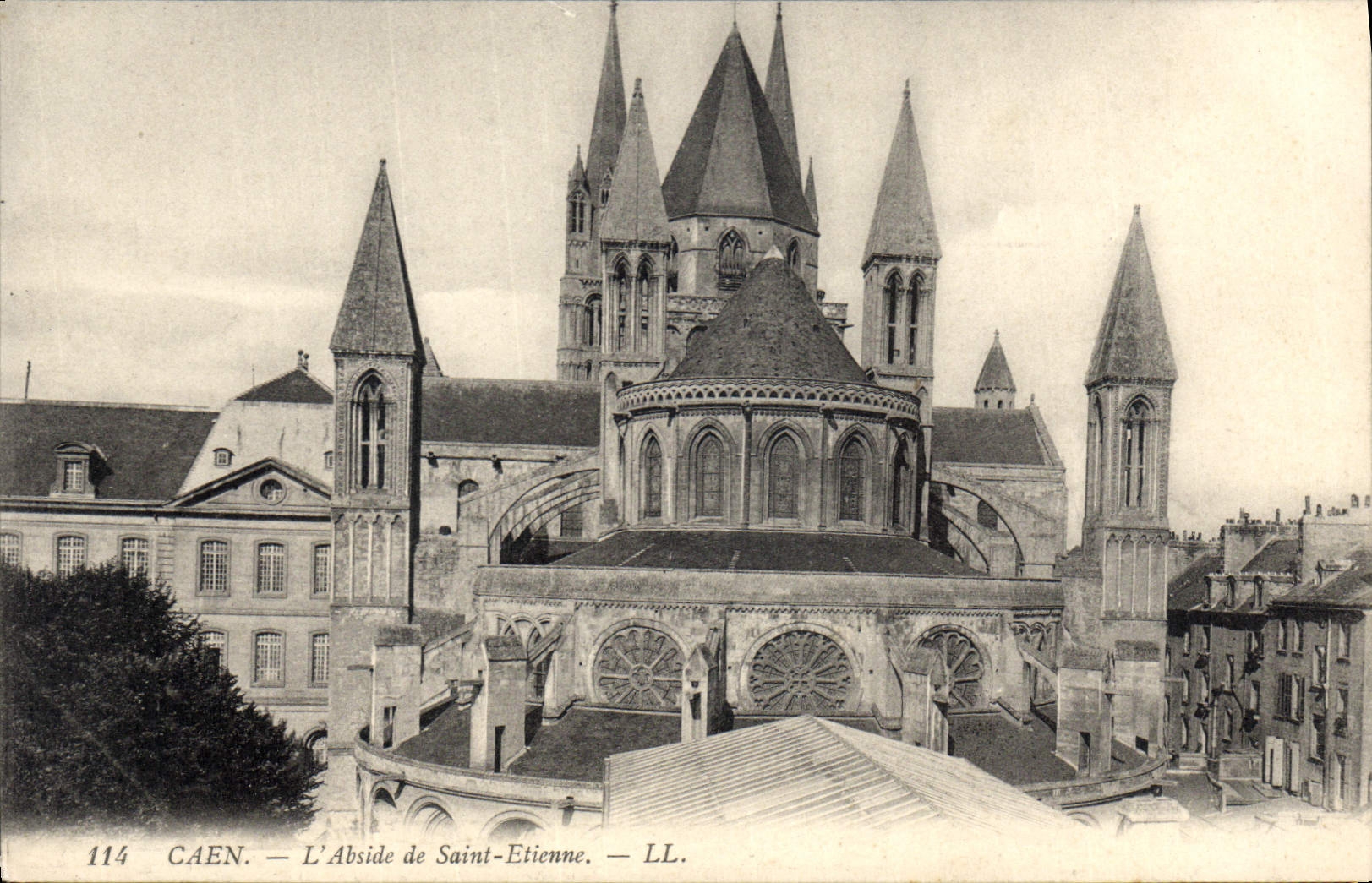 Caen — L'Abside de Saint-Étienne — LL. n° 114