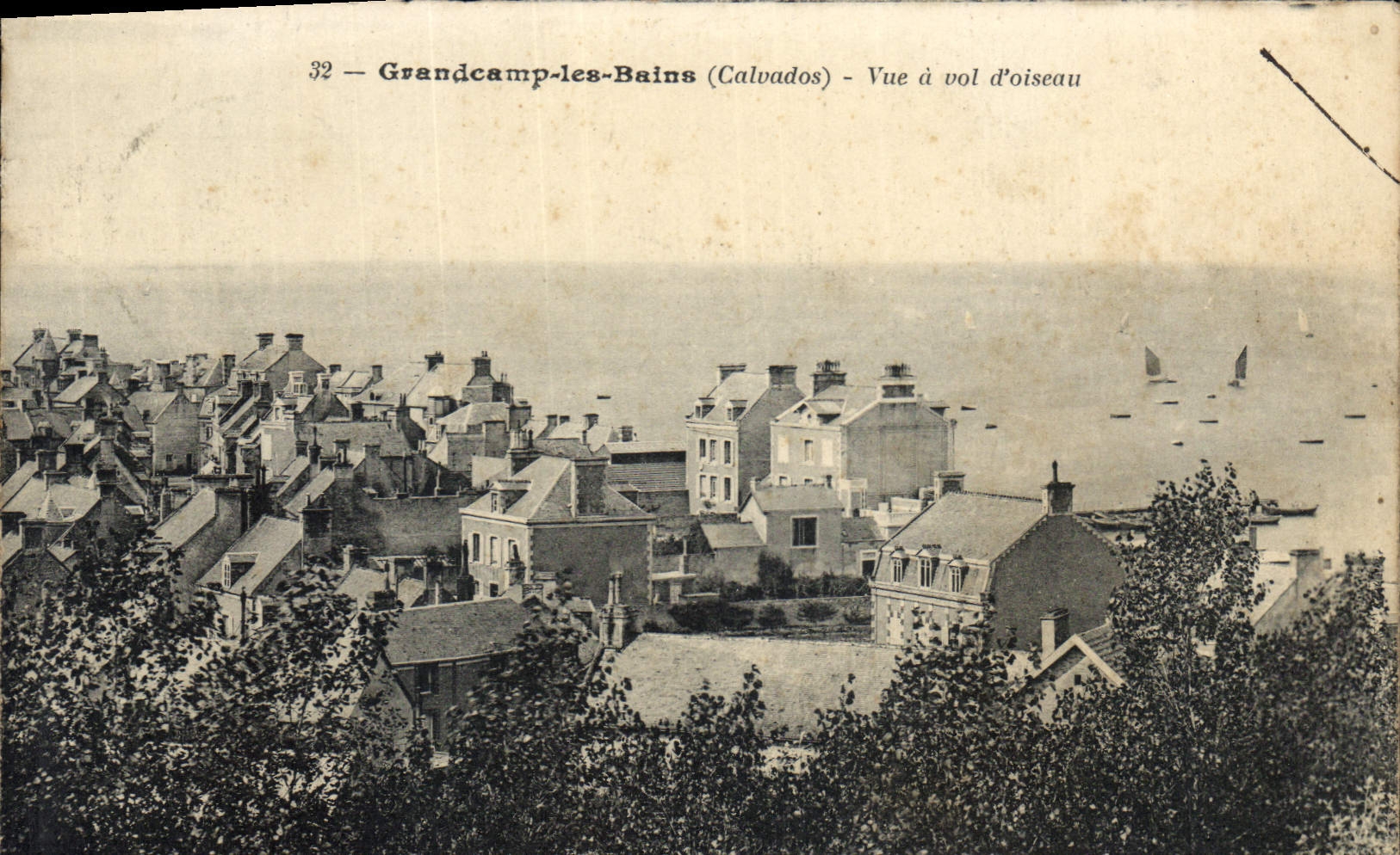 Grandcamp-les-Bains (Calvados) — Vue à vol d’oiseau — éditeur inconnu, n° 32