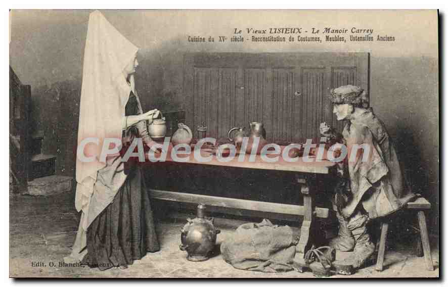 Le Vieux LISTEUX - Le Manoir Carrey - Cuisine du XVᵉ siècle - Reconstitution de Costumes, Meubles, Ostensibles Anciens