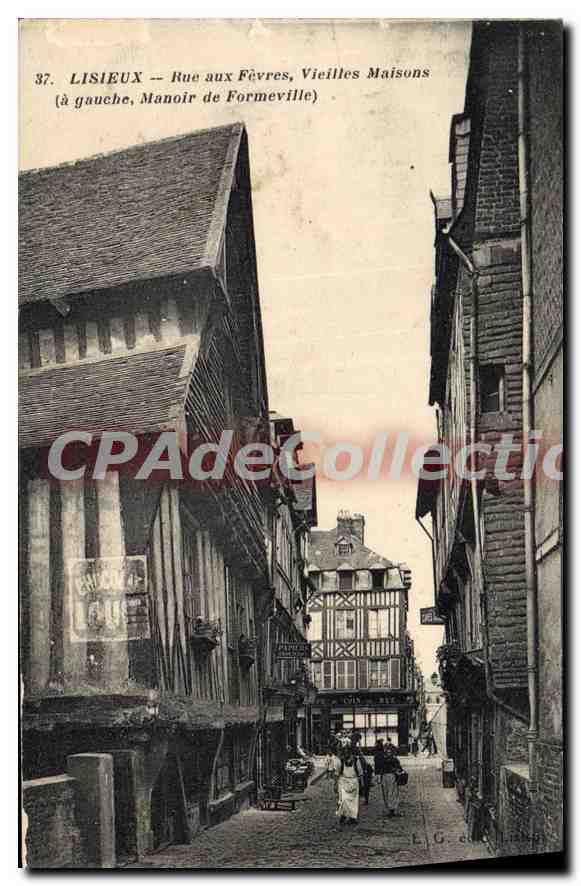 Lisieux — Rue aux Fèvres, Vieilles Maisons (à gauche, Manoir de Formeville)