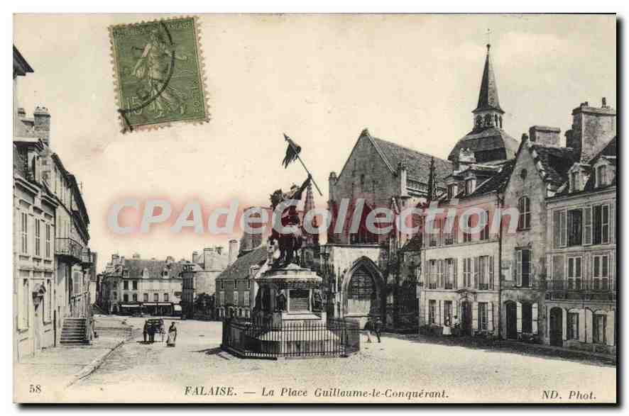 Falaise — La Place Guillaume-le-Conquérant — ND. Phot.