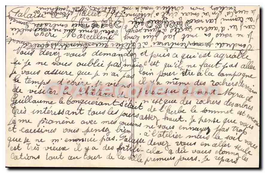 Falaise — La Place Guillaume-le-Conquérant — ND. Phot. — Verso