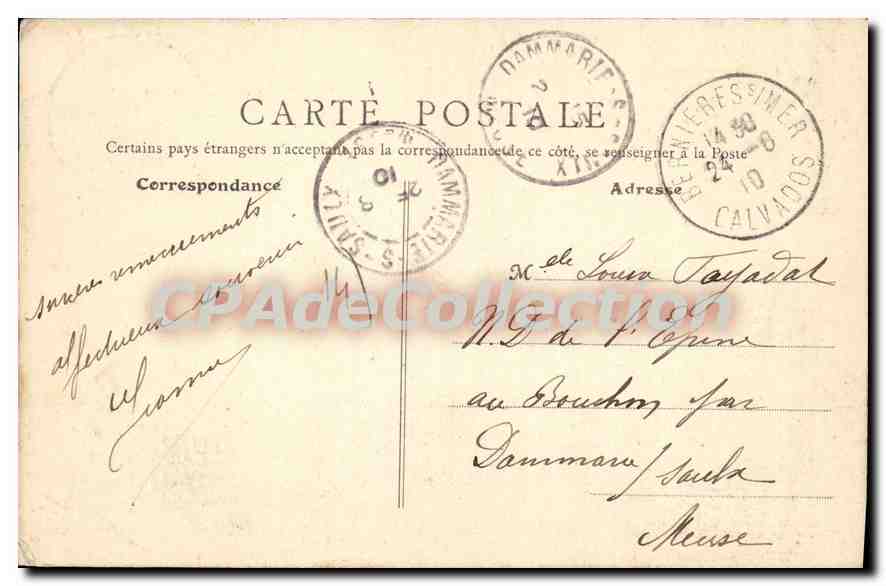 Bernières-sur-Mer (Calvados) — L'Église — B.R. Paris — Verso