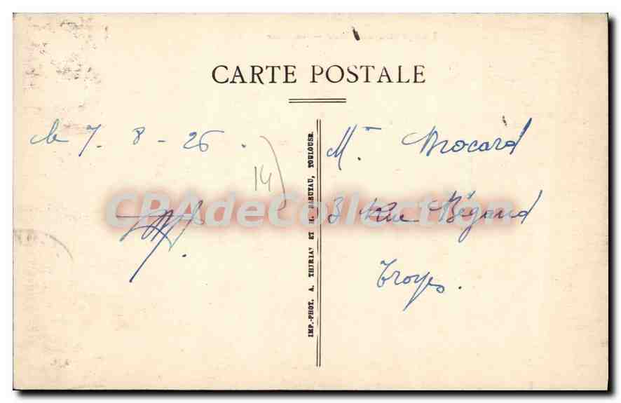 Langrune-sur-Mer — La Figue — Éditeur A. Chirat & H. Boulouer — Rückseite