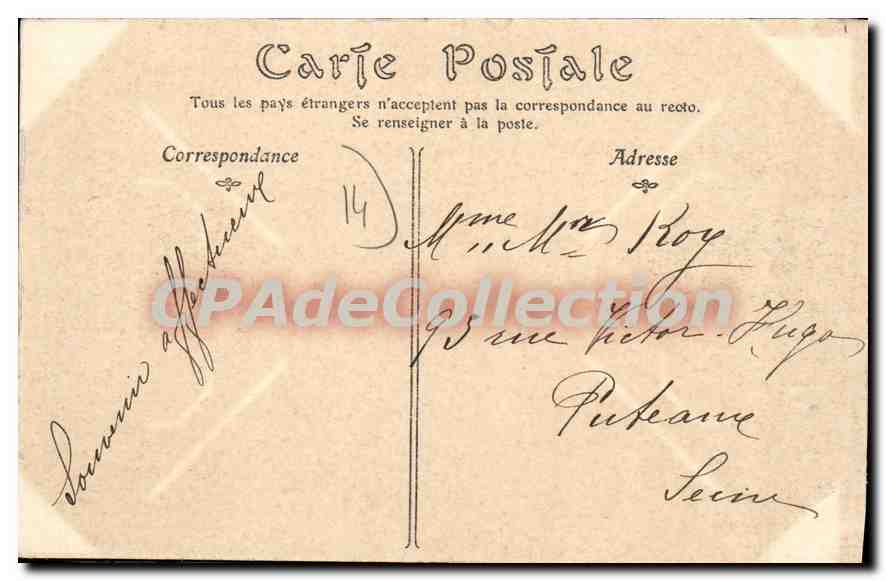 CPA Trouville sur mer  — Verso