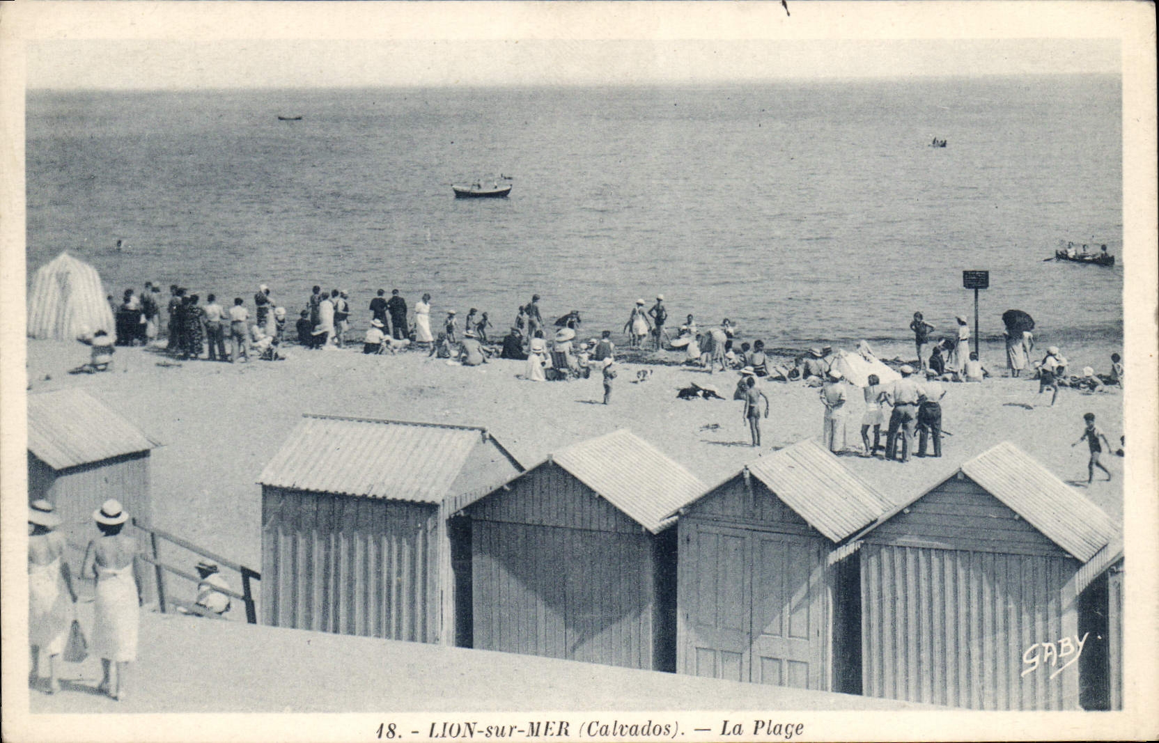 CPA Lion sur Mer Calvados la plage 