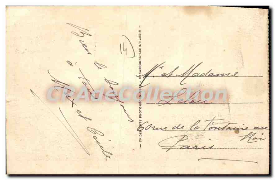 Langrune-sur-Mer — Coin de Plage pris du Grand Hôtel — éditeur Photographe Schiltigheim — Verso