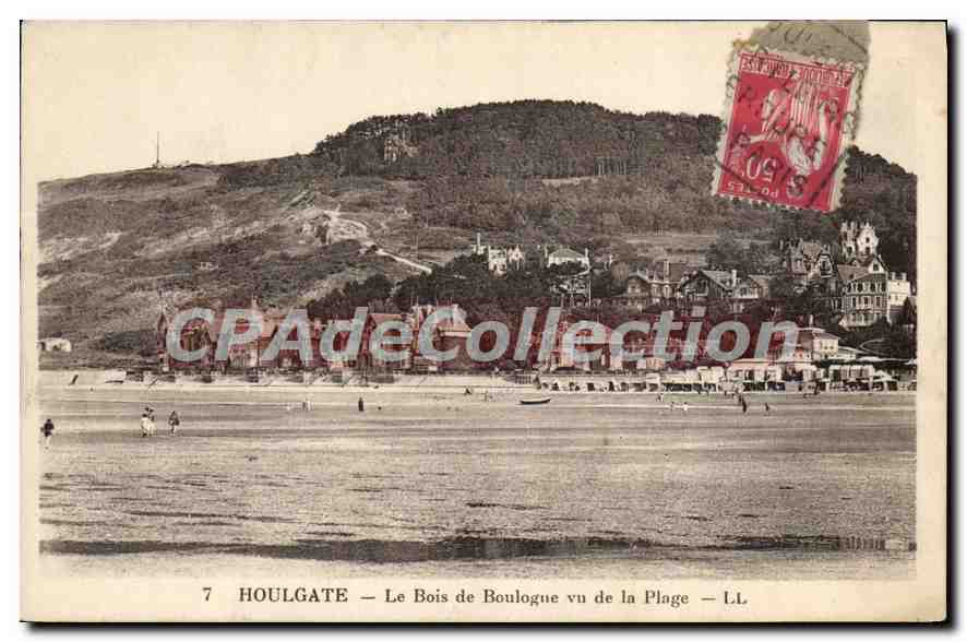 Houlgate — Le Bois de Boulogue vu de la Plage — L.L.