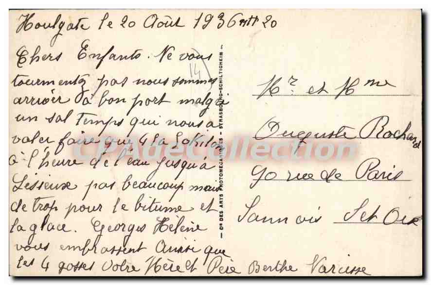 Houlgate — Le Bois de Boulogue vu de la Plage — L.L. — Achterkant