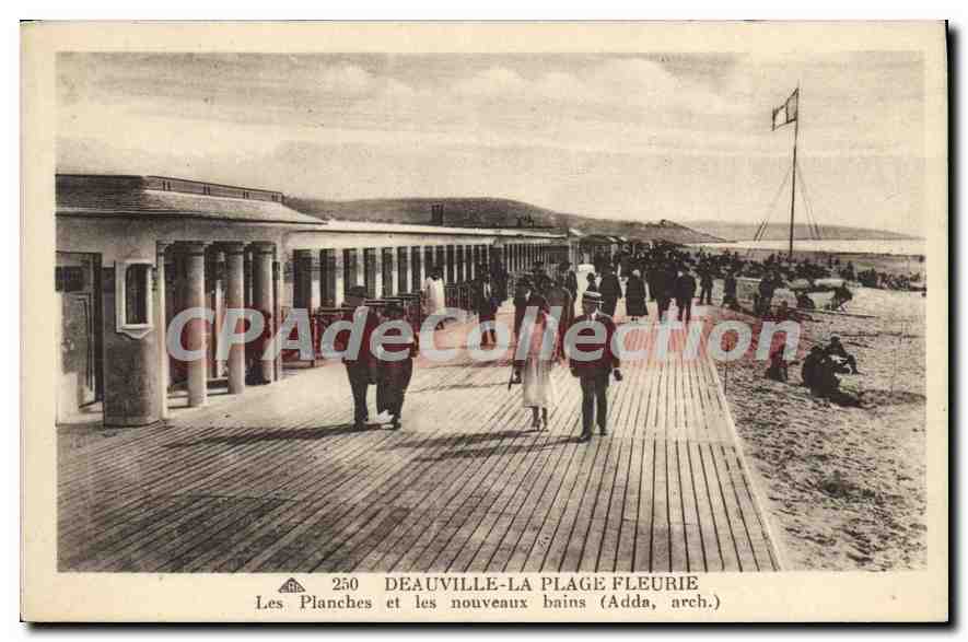 Deauville-La Plage Fleurie — Les Planches et les nouveaux bains (Adda, arch.) — n° 250