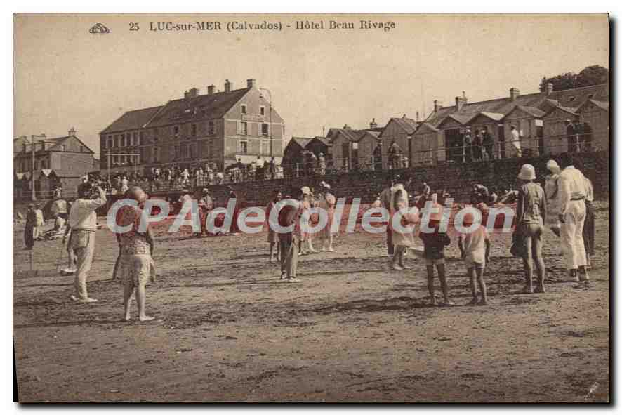 Luc-sur-Mer (Calvados) — Hotel Beau Rivage — Vintage Postcard/Antike Ansichtskarte