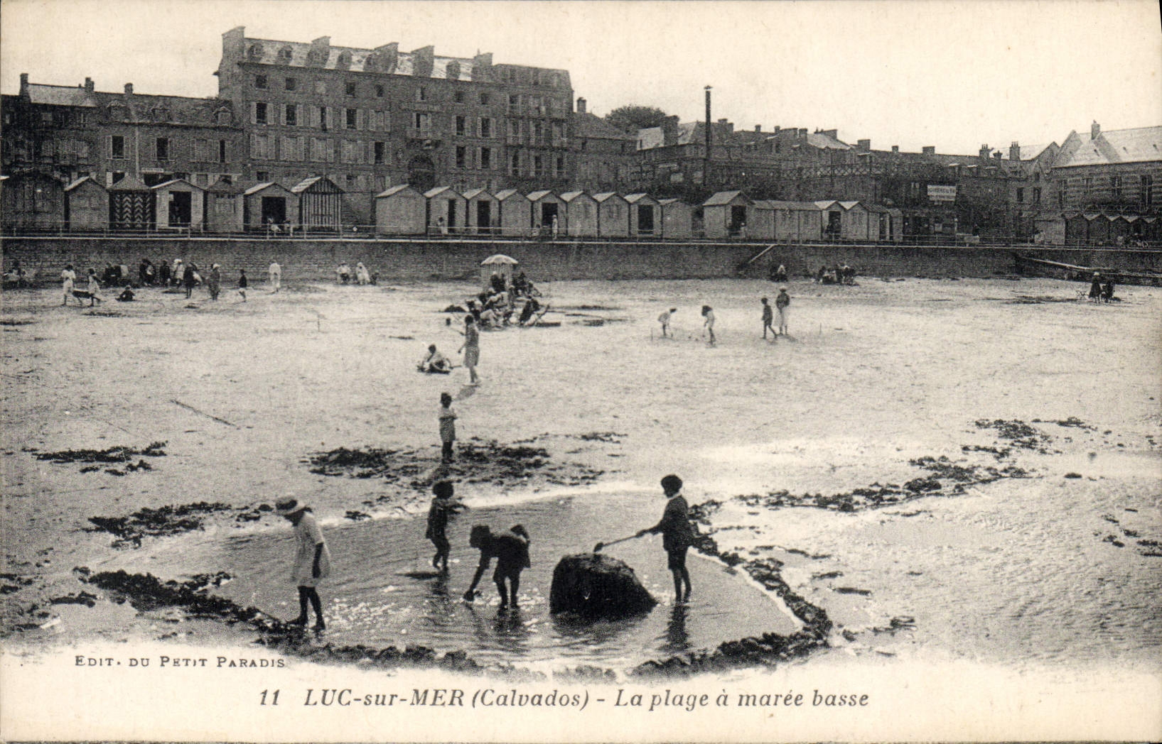Luc-sur-Mer (Calvados) — Die Strände bei Ebbe — Edit. du Petit Paradis, Nr. 11