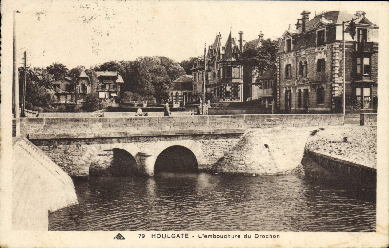 Houlgate - L'embouchure du Drochon — éditeur A. H. A. n°79