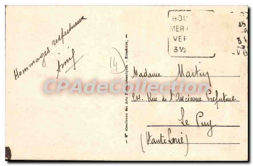 Houlgate - L'embouchure du Drochon — éditeur A. H. A. n°79 — Verso