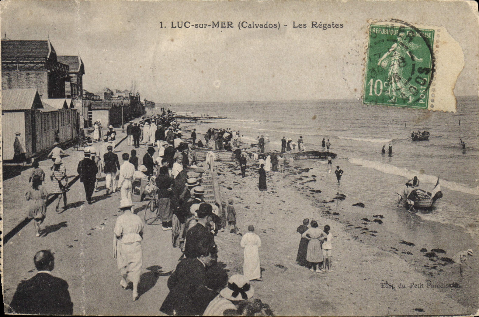 LUC-sur-MER (Calvados) — Die Regatten — Édit. du Petit Paradis