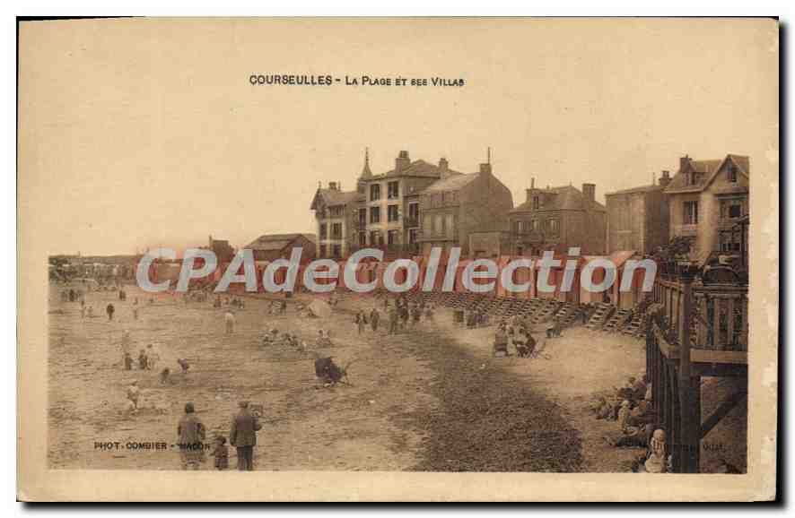 Courseulles - La Plage et ses Villas — Phot. Combier - Wagon