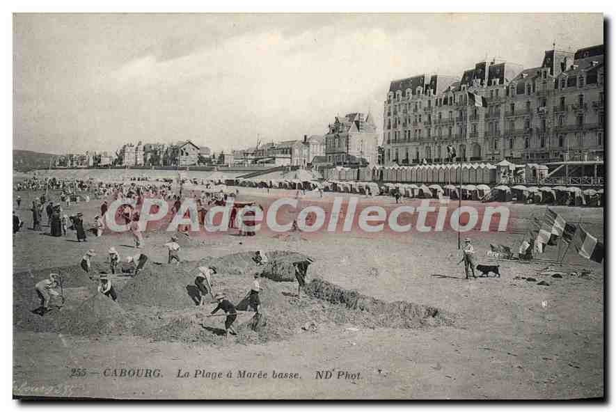 Cabourg — La Plage à Marée basse — ND Phot. n°255