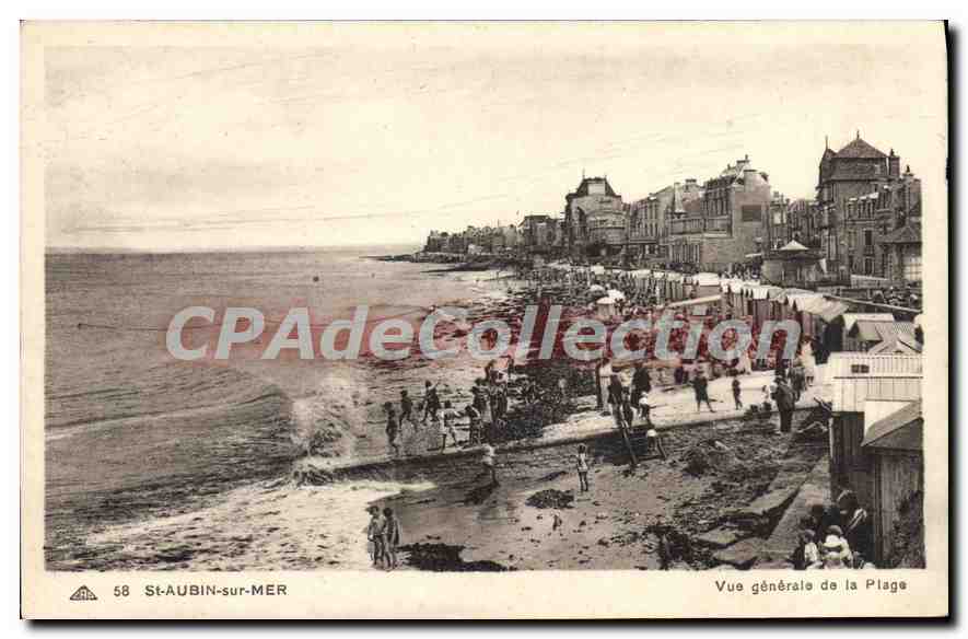 St-Aubin-sur-Mer — Vue générale de la Plage — Cie des Arts Photomécaniques, Strasbourg