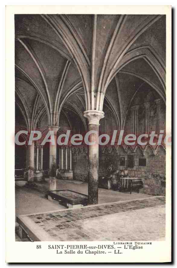 Saint-Pierre-sur-Dives — La Salle du Chapitre — L'Église — Librairie Dumaîne, n°88