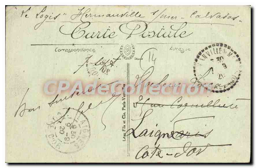 Lion-sur-Mer — La Plage vers Hermanville — L.L. n°37 — Verso