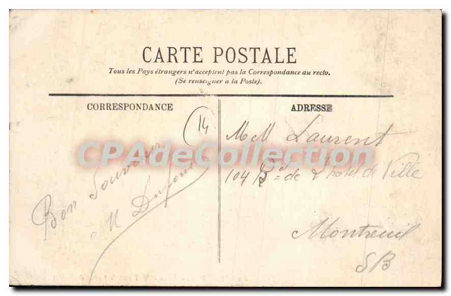Houlgate — La Plage et les Hôtels Imbert et de la Mer — LL. n°86 — Verso