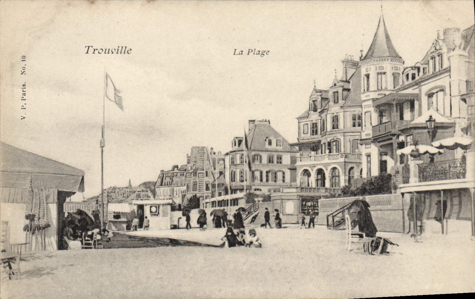 CPA Trouville la plage 