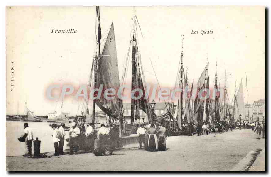 CPA Trouville la plage 