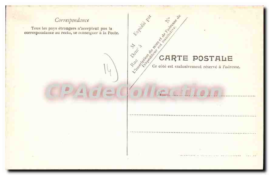 CPA Trouville vue generale prise du Calvaire  — Back