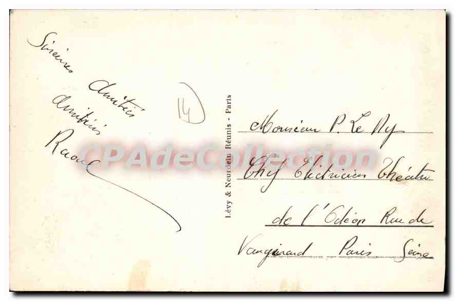 St-Aubin - Le Casino — éditeur Lévy & Neutel Réunis, n°52 — Verso