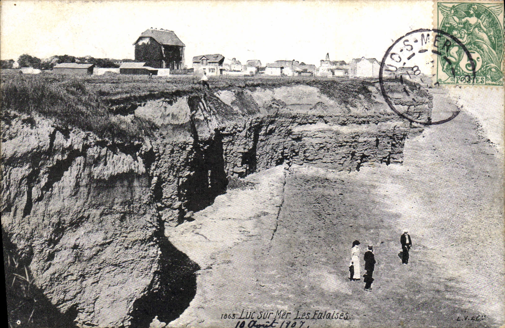 Luc-sur-Mer — Die Klippen — Verlag L.V.A.C. Nr. 1863