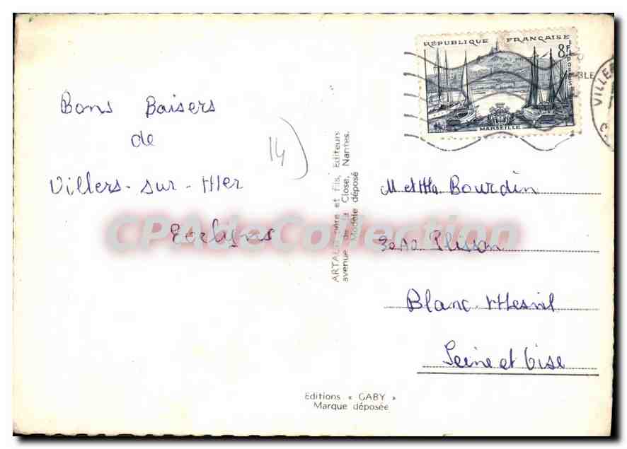 Villers-sur-Mer — vue panoramique — Éditions Gaby, N°14 — Reverso