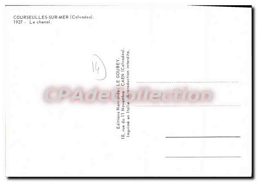 Courseulles-sur-Mer — Le chenal — Éditions Normandes LE GOUBEY — Reverso