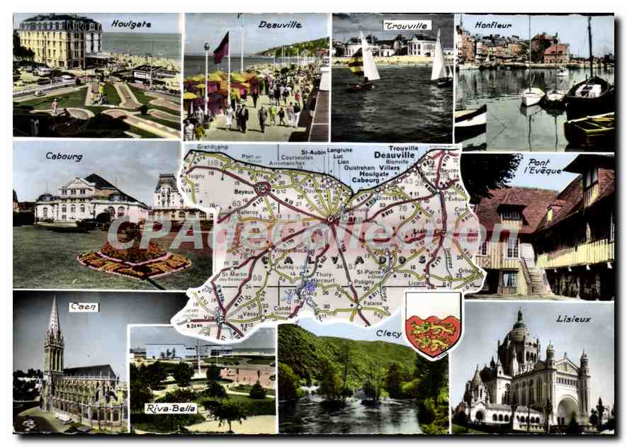 Collage de sites normands — Éditions aux Ours, Calvados