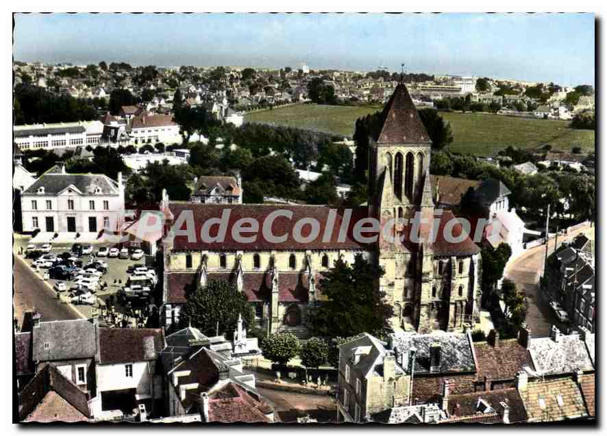 Ouistreham-Riva-Bella — Vue panoramique de l'église — Édition LAPIE Service Aérien