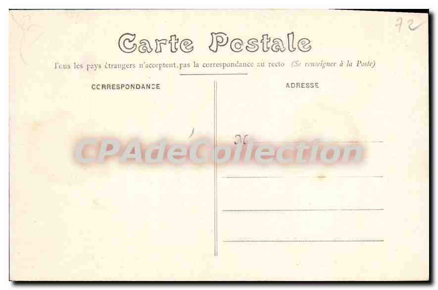 CPA Montfort le Rotrou le chateau  — Verso