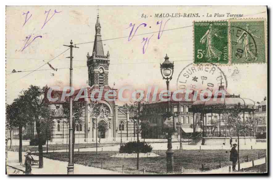 Malo-les-Bains - La Place Turenne — éditeur anonyme, n° 84