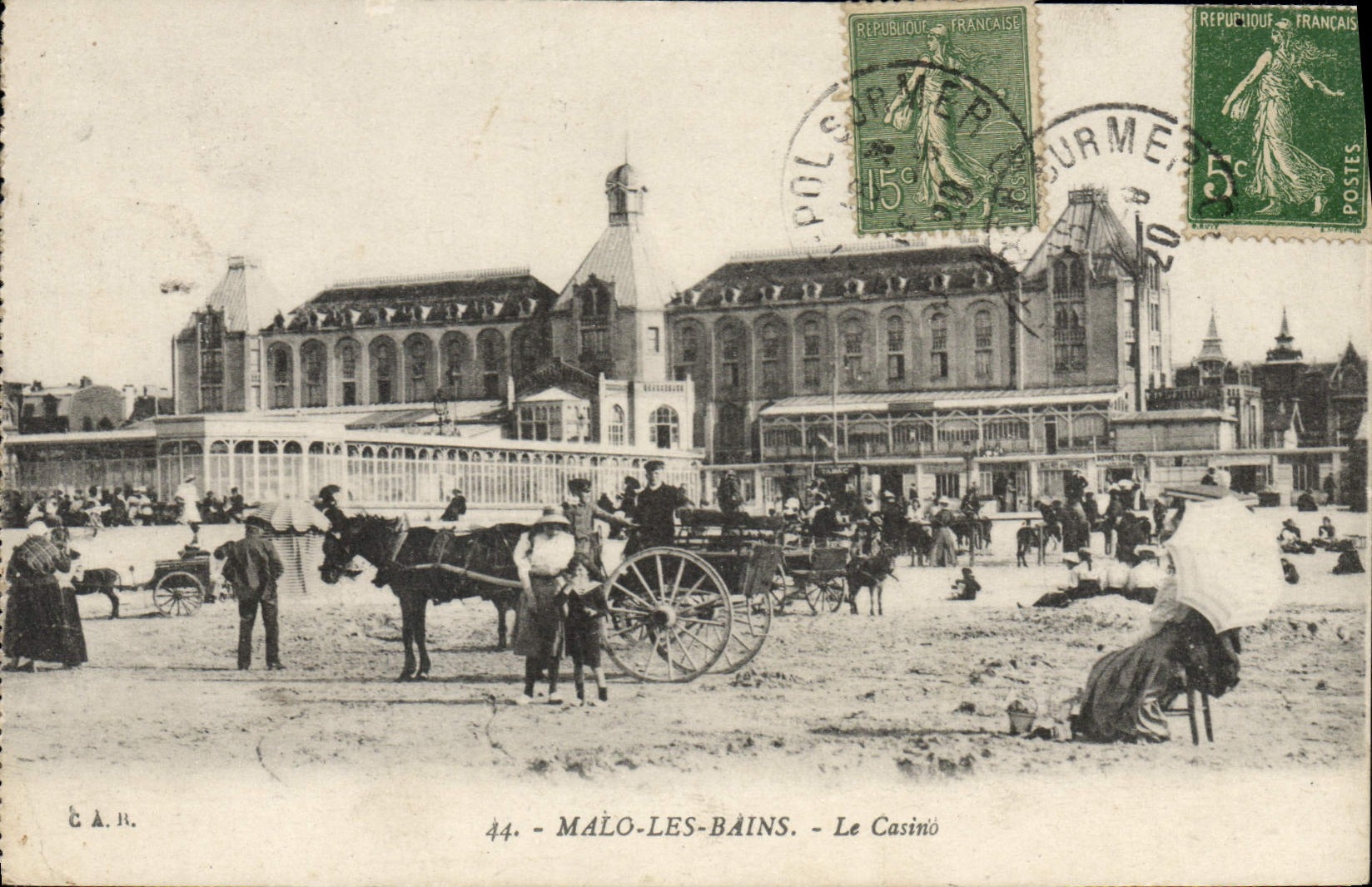 Mâlo-les-Bains — Le Casino — Éditeur C.A.R. n°44