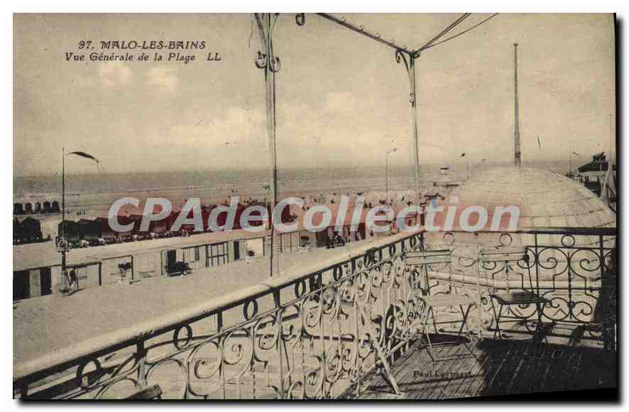 Malo-les-Bains — Vue Générale de la Plage — Paul Cornet