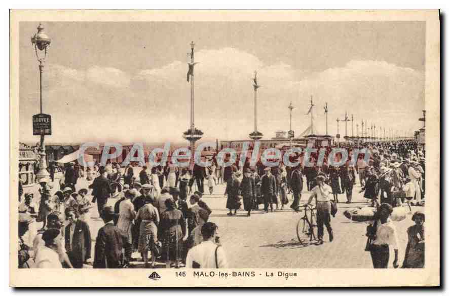 MALO-les-BAINS - La Digue — CPAdeCollection, n° 146