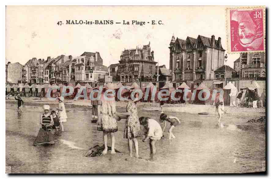 MALO-les-BAINS — La Plage — E.C. n°47