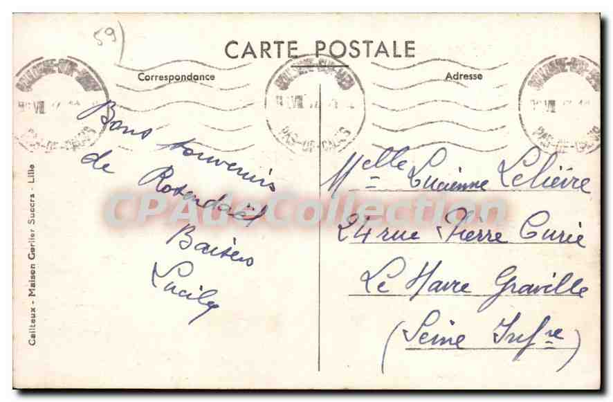 MALO-les-BAINS — La Plage — E.C. n°47 — Rückseite