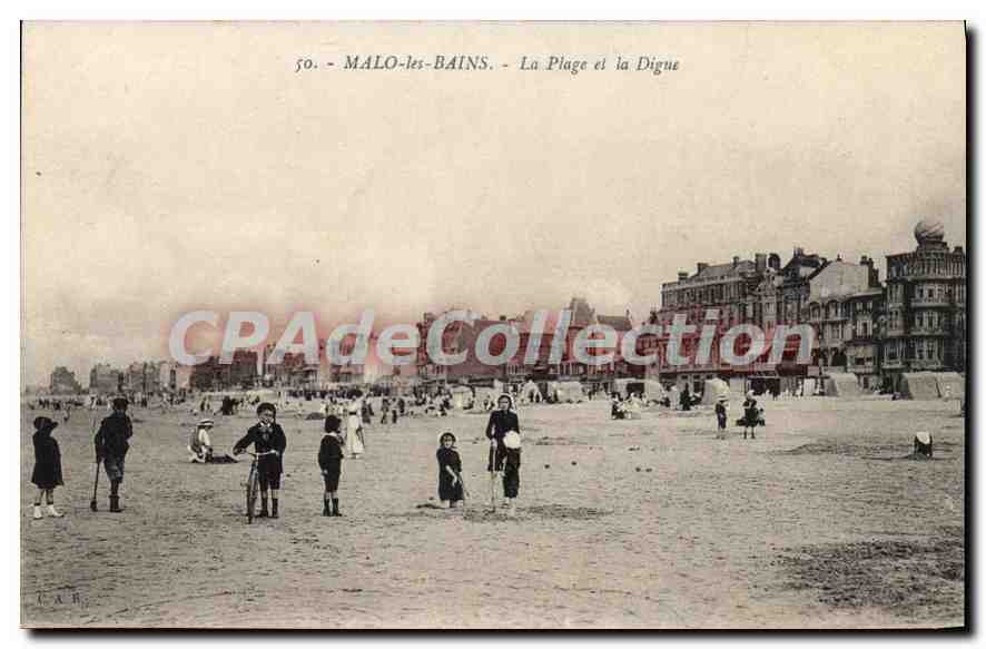 Malo-les-Bains - La Plage et la Digue