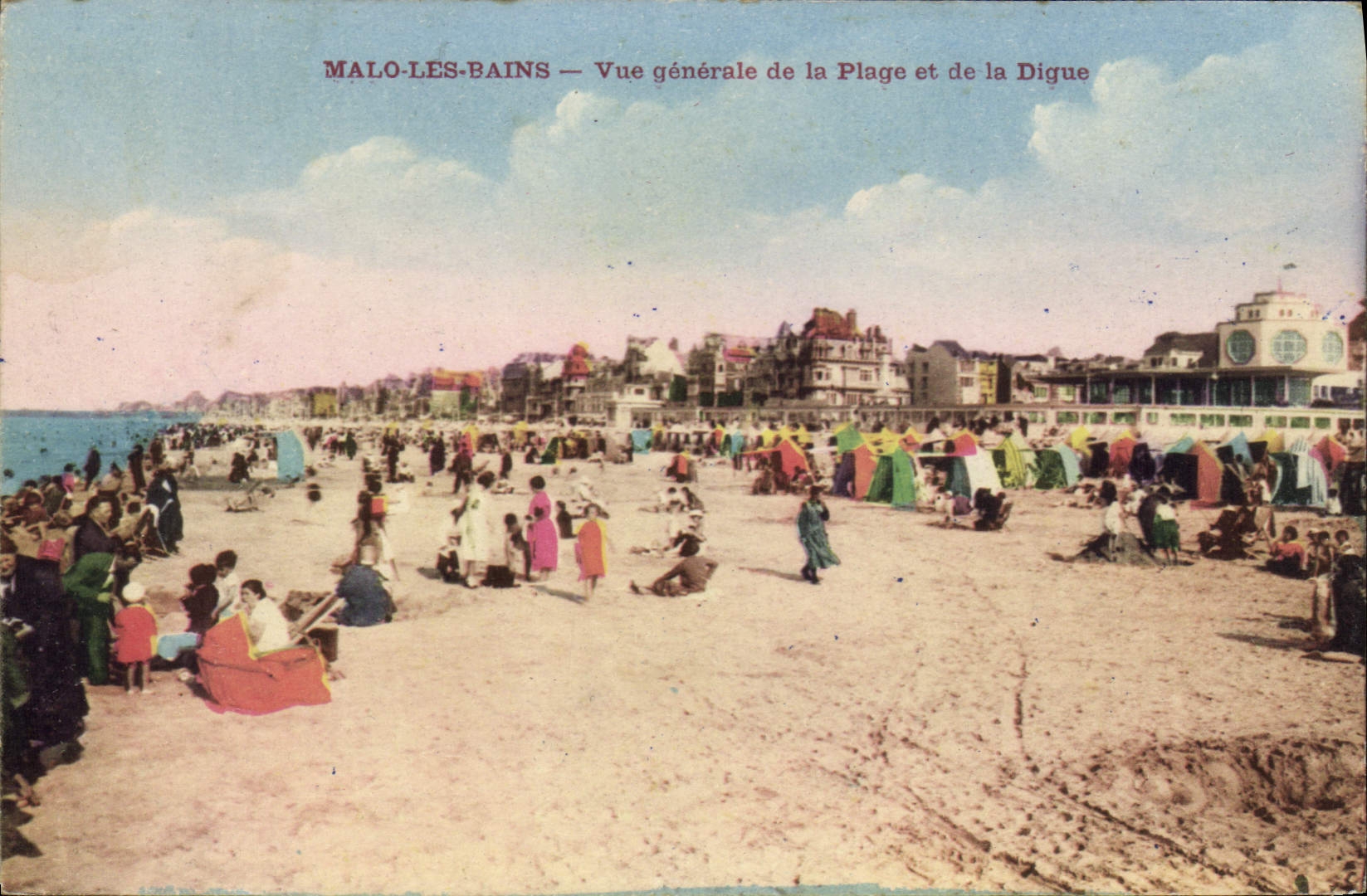 MALO-LES-BAINS — Vue générale de la Plage et de la Digue