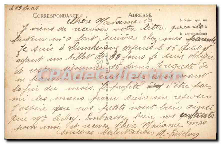 Malo-les-Bains — Les Logettes du Casino et la Digue — LL. n°124 — Rückseite