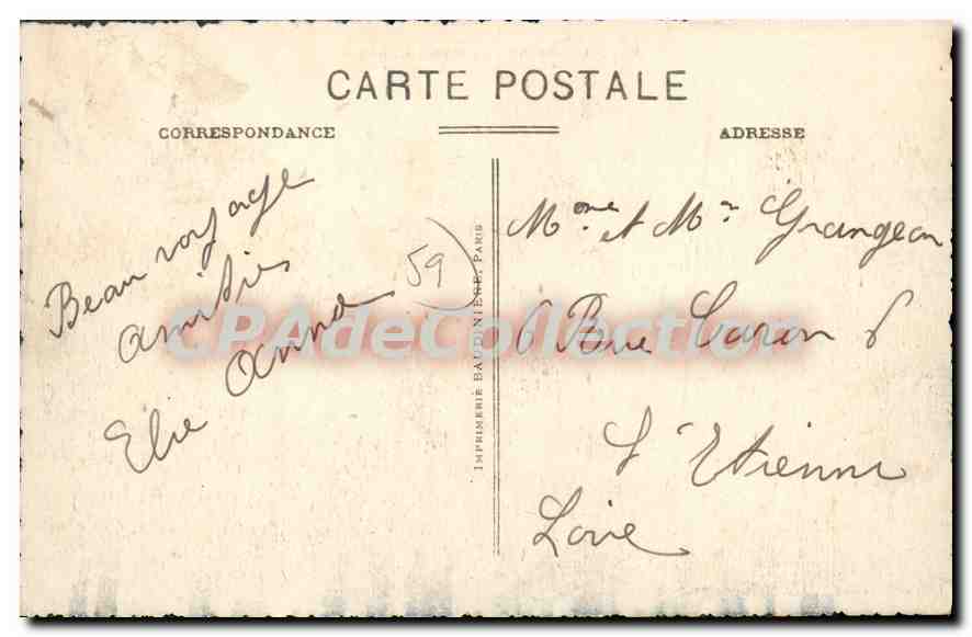 Malo-les-Bains - Le Maître Baigneur — Librairie Jeanne d'Arc, Malo-les-Bains, n°20 — Rückseite